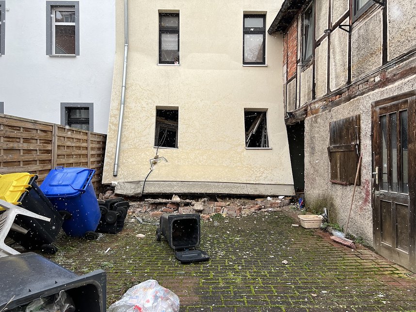 Explosion in Wohnhaus