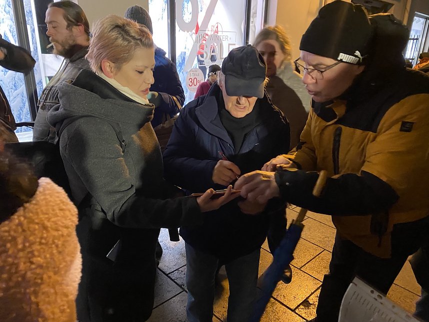 Demonstration auf dem Bad Langensalzaer Neumarkt