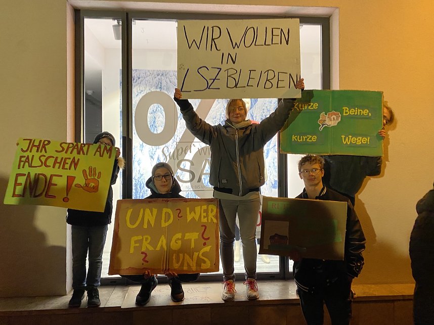 Demonstration auf dem Bad Langensalzaer Neumarkt