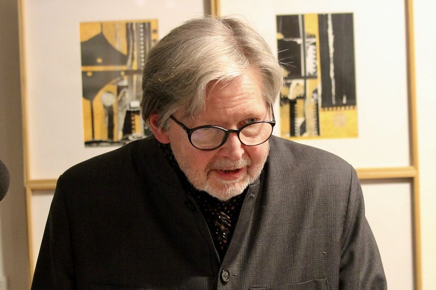 Prof. Dr. Dipl.-Ing. Ludwig Fromm, der Bruder von Elisabeth Weidemann, hielt eine mitrei&szlig;ende Ladato  