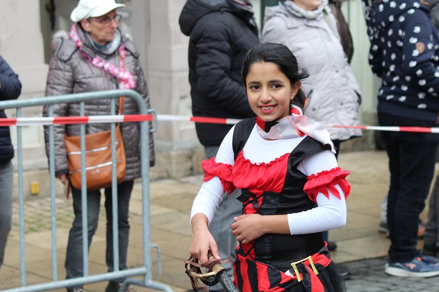 ZUm Karnevalsumzug zog es viele Jecken in die Stadt Bad Langensalza
