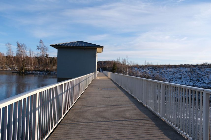 Peter Blei unterwegs an der Hasselvorsperre