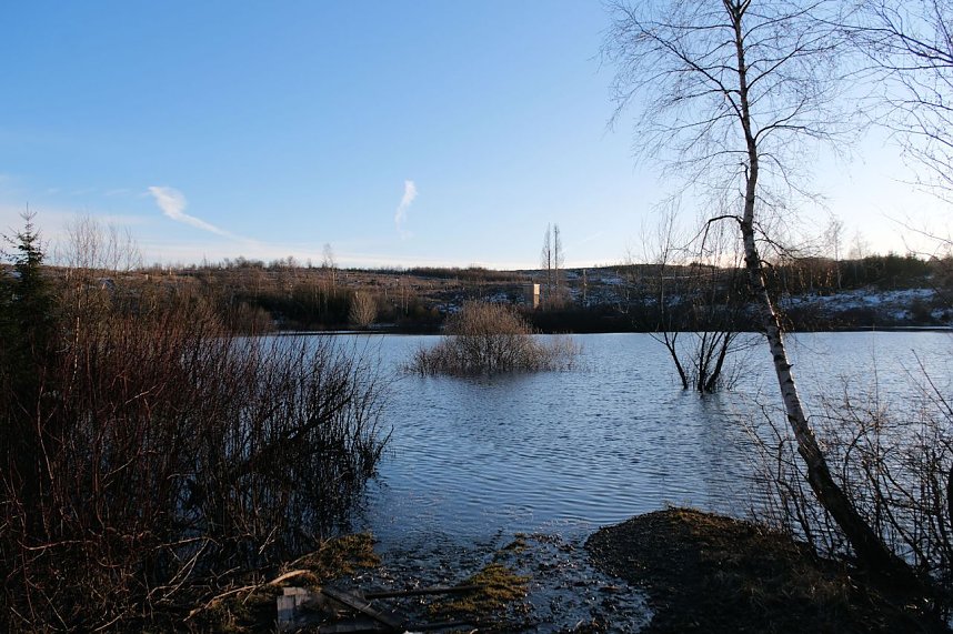 Peter Blei unterwegs an der Hasselvorsperre