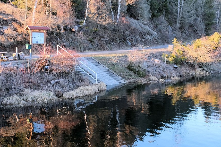 Peter Blei unterwegs an der Hasselvorsperre