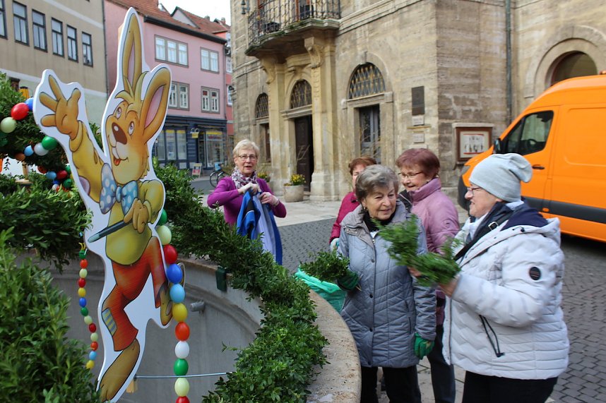 Fr&uuml;hjahrsputz am Bad Langensalzaer Rathaus