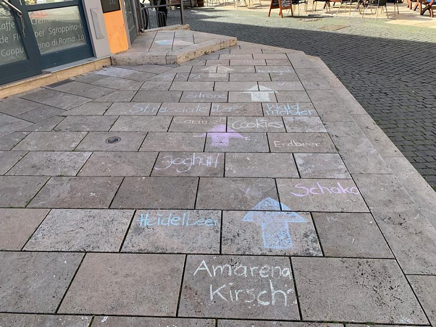 Marketingaktion am Eiscaf&eacute;