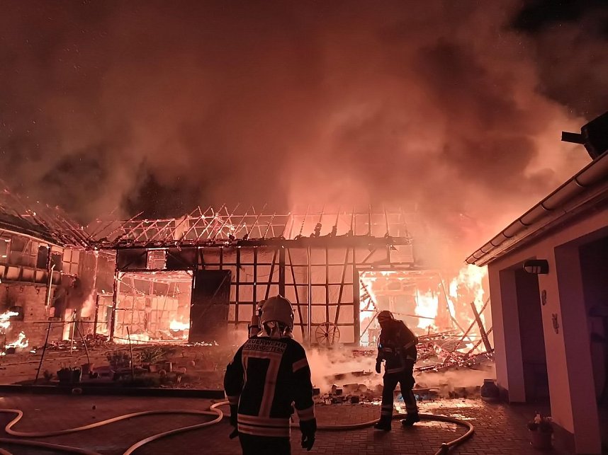 Gro&szlig;brand in Sch&ouml;nstedt