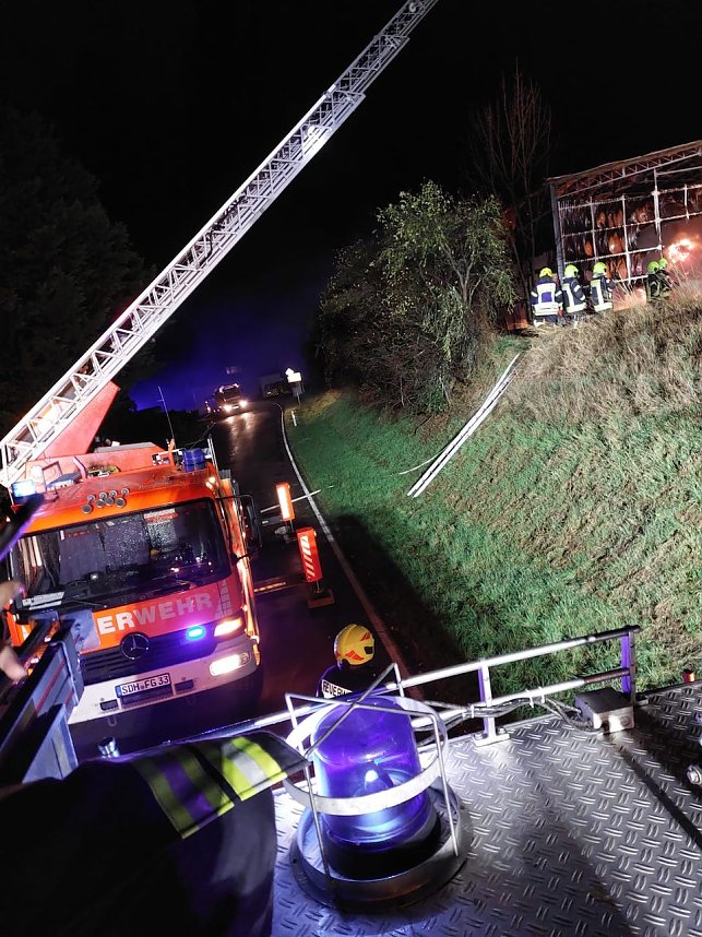 Scheunenbrand in Otterstedt (Archiv)