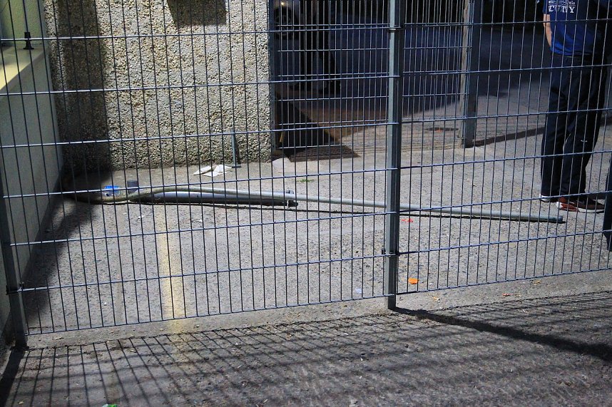 Gro&szlig;einsatz in der Gemeinschaftsunterkunft Obermehler