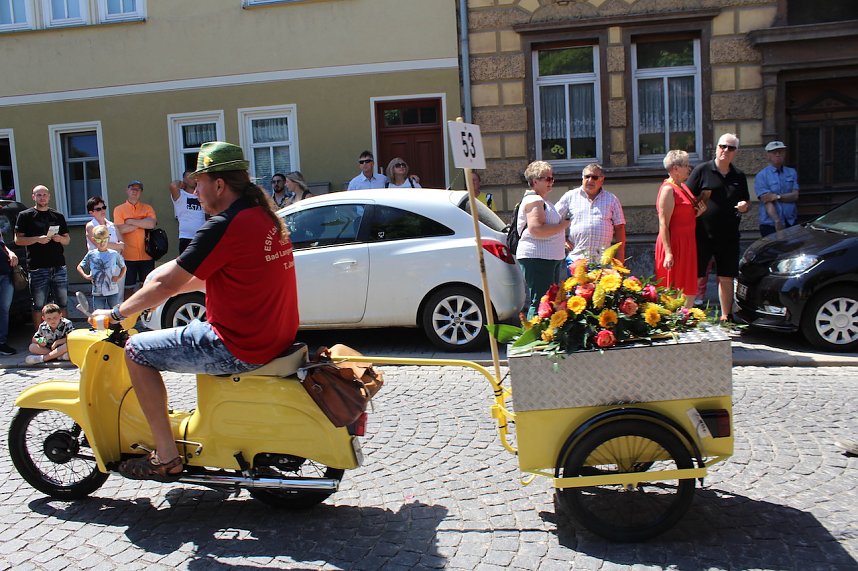Fr&ouml;hliche Stimmung beim 210 Brunnenfest in Bad Langensalza