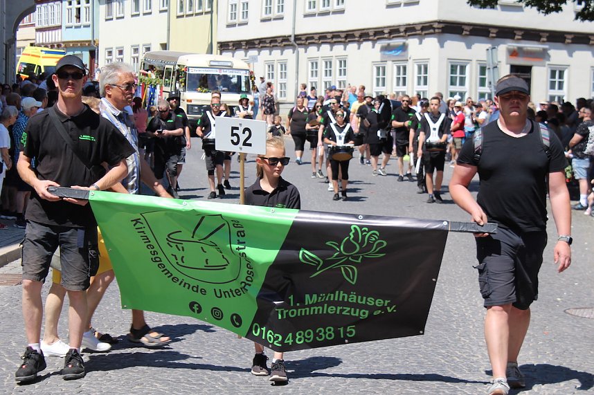Fr&ouml;hliche Stimmung beim 210 Brunnenfest in Bad Langensalza