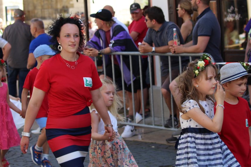 Fr&ouml;hliche Stimmung beim 210 Brunnenfest in Bad Langensalza