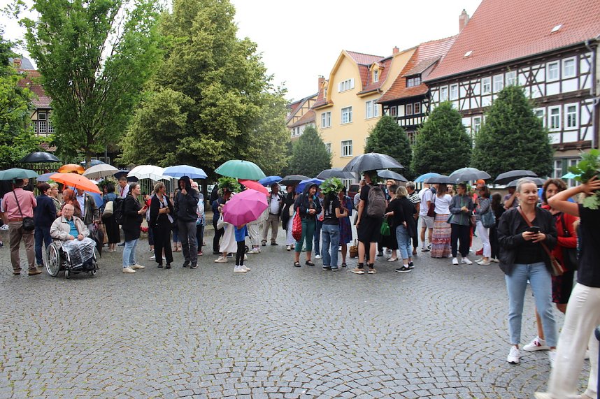 Abi 2023 - Abiturienten des Salza Gymnasiums in Bad Langensalza erhalten ihren Eichenlaubkranz