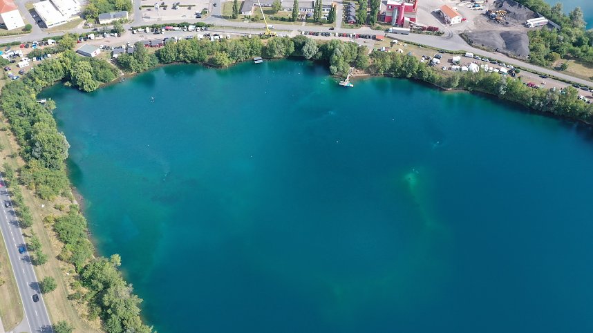 Drachen-Alarm am Sundh&auml;user Kiesteich