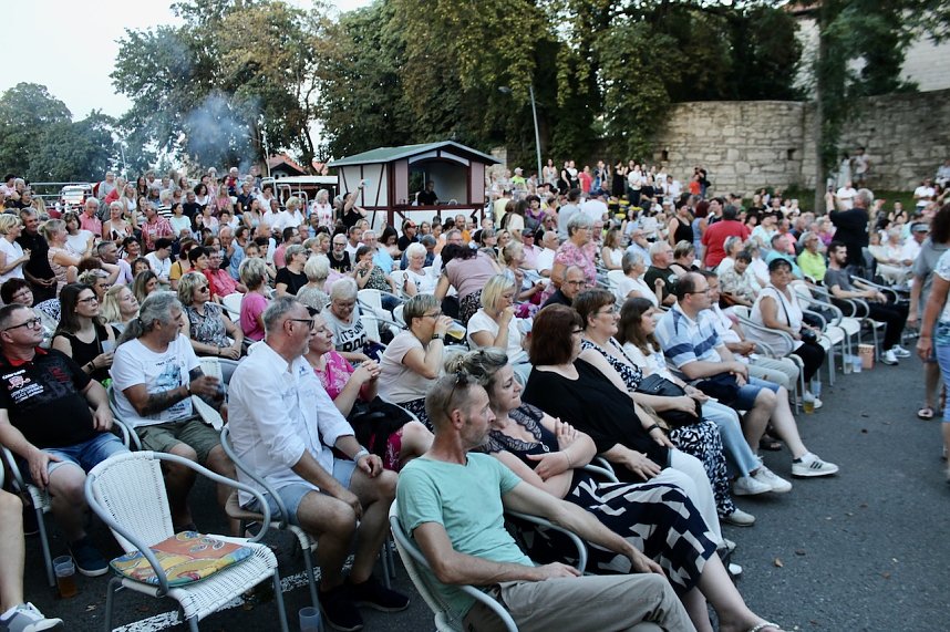 Begeisterte Zuschauerinnen und Zuschauer beim "ABBA Dream Tribute" Konzert in Bad Langensalza