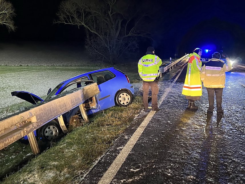 Schwerer Verkehrsunfall bei Gunderslaben