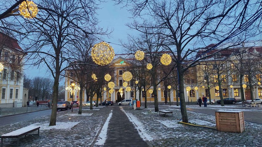 Peter Blei unterwegs in Magdeburg