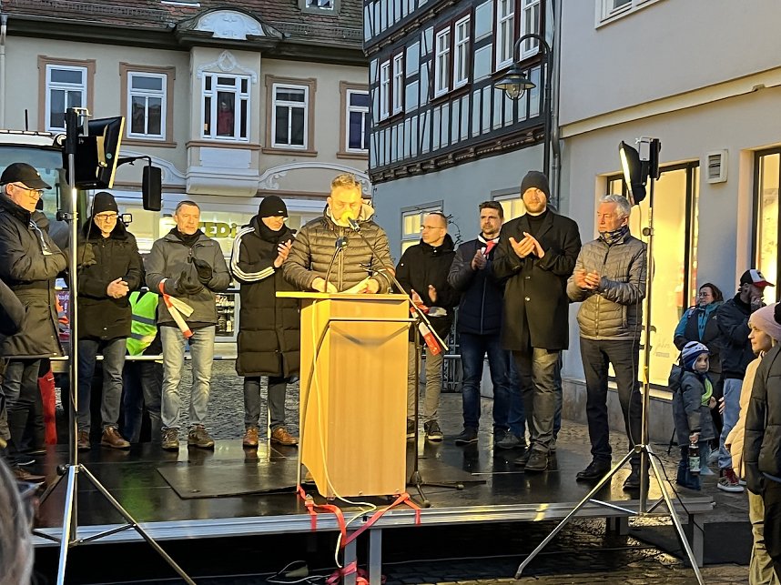 Protestkundgebung auf dem Neumarkt