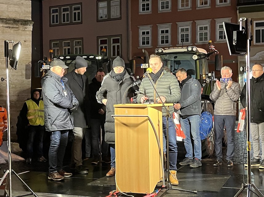 Protestkundgebung auf dem Neumarkt