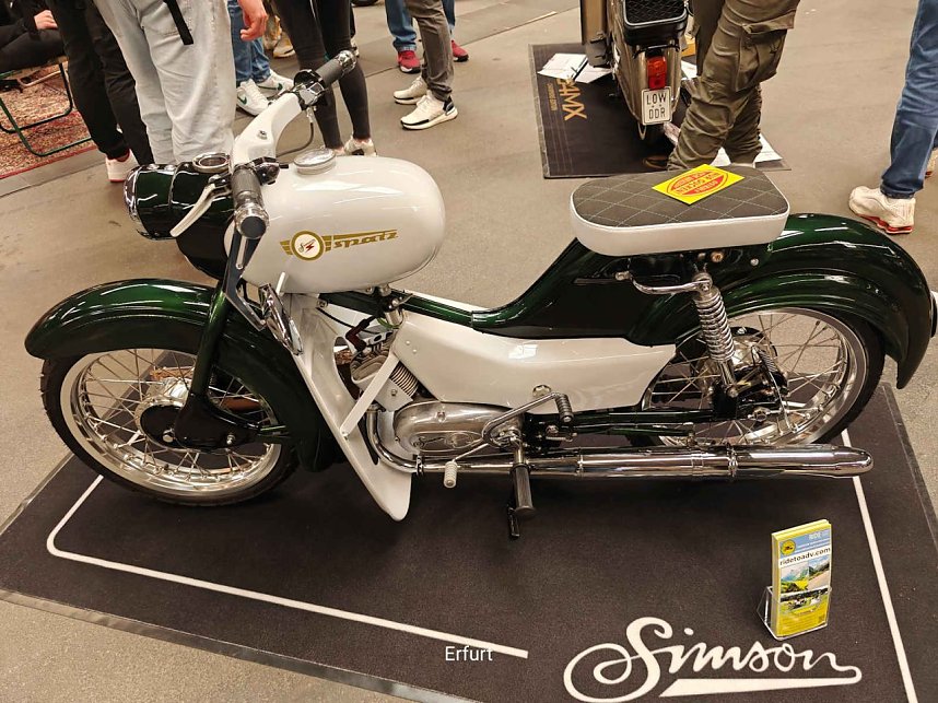 Peter Blei unterwegs auf der Motorradmesse