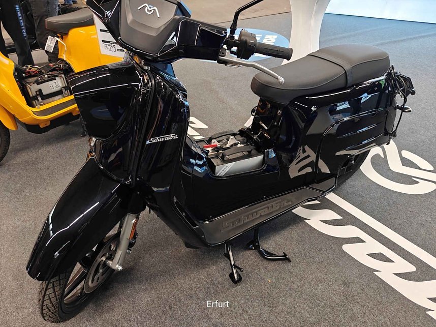 Peter Blei unterwegs auf der Motorradmesse