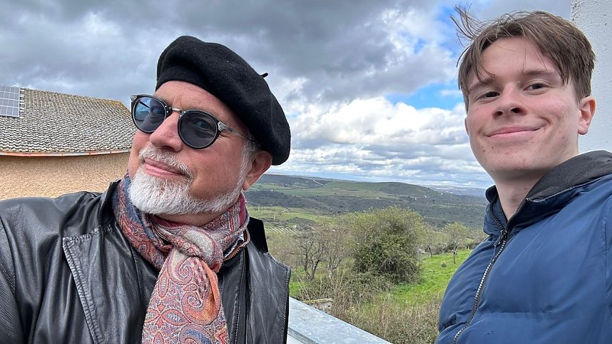 Michael Luick-Thrams und Nick in Segovia