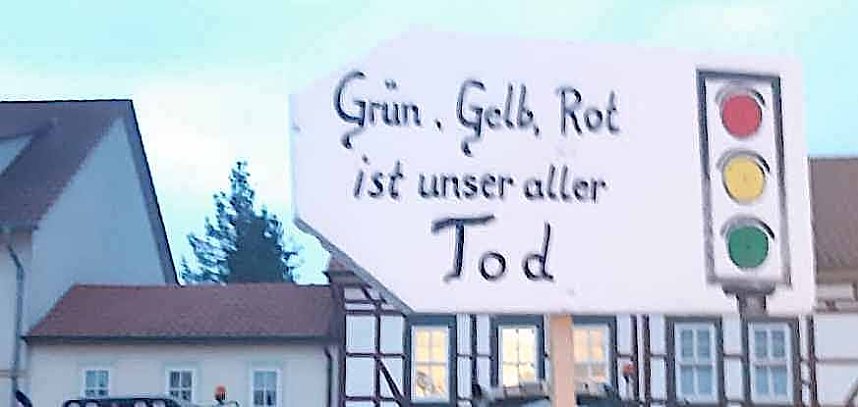 Protestkundgebung auf dem Blobach gestern Abend