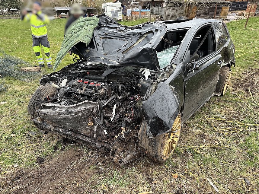 Schwerer Unfall auf der B249 in Rockensu&szlig;ra