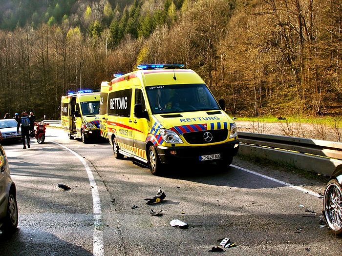 Schwerer Unfall