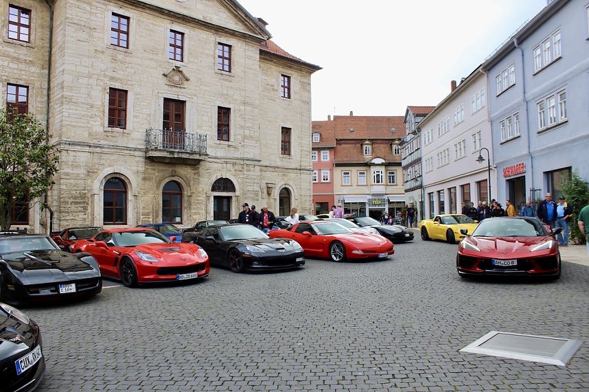 Gro&szlig;es Corvette-Treffen in Bad Langensalza