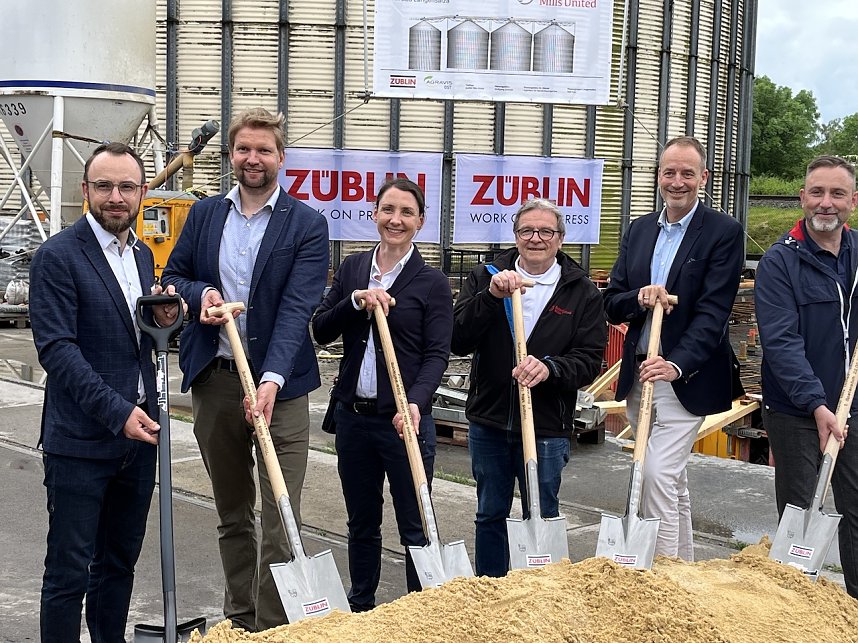 Erster Spatenstich f&uuml;r Siloerweiterungsbau in Bad Langensalza
