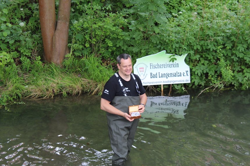 Beim Zieleinlauf im Riedgraben