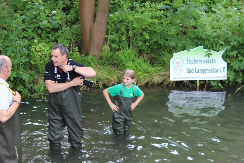 Beim Zieleinlauf im Riedgraben