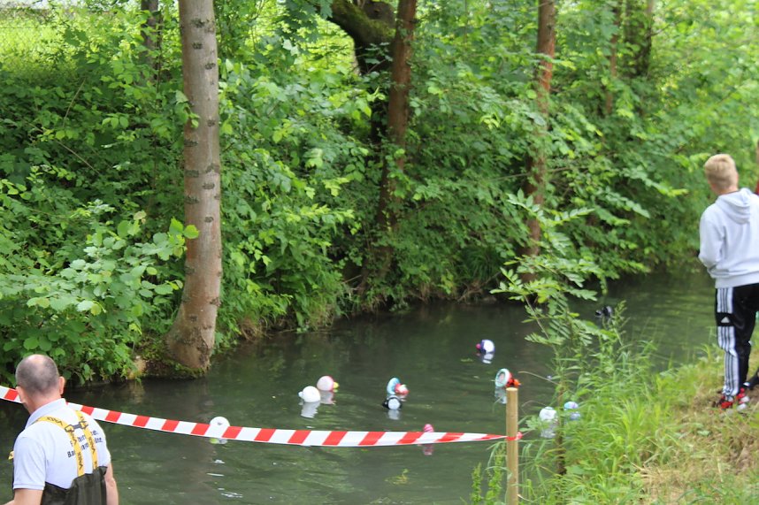 Beim Zieleinlauf im Riedgraben