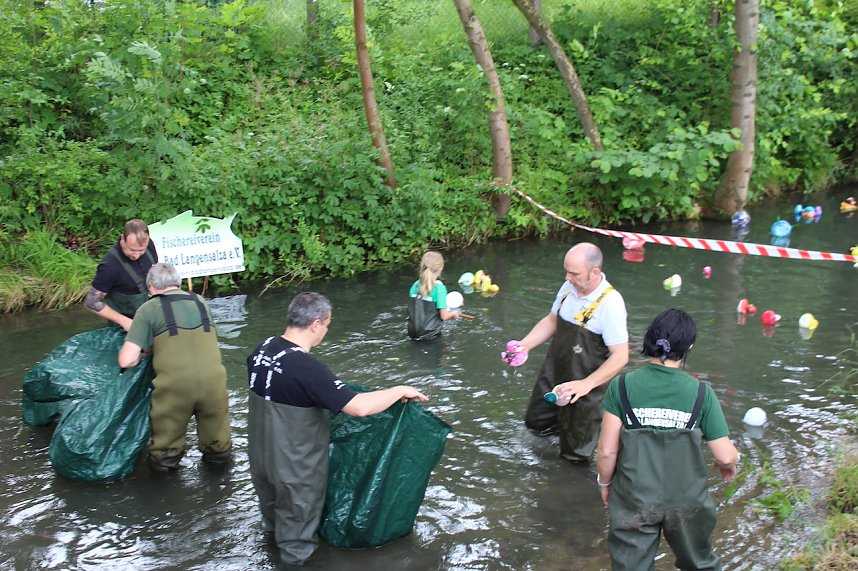 Beim Zieleinlauf im Riedgraben