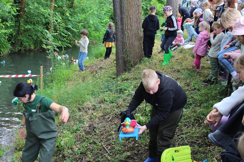Beim Zieleinlauf im Riedgraben
