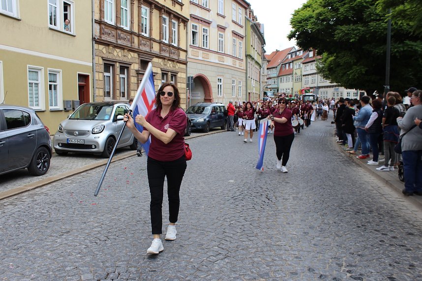 Gro&szlig;er festlicher Umzug zum 211. Brunnenfest in Bad Langensalza