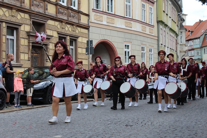 Gro&szlig;er festlicher Umzug zum 211. Brunnenfest in Bad Langensalza