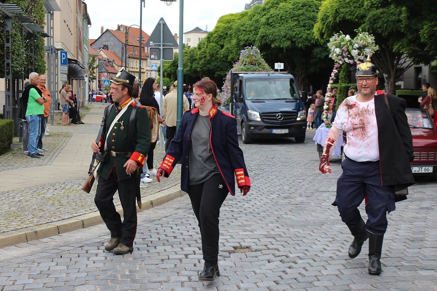 Farbenfroher Festumzug zum 211. Brunnenfest in Bad Langensalza