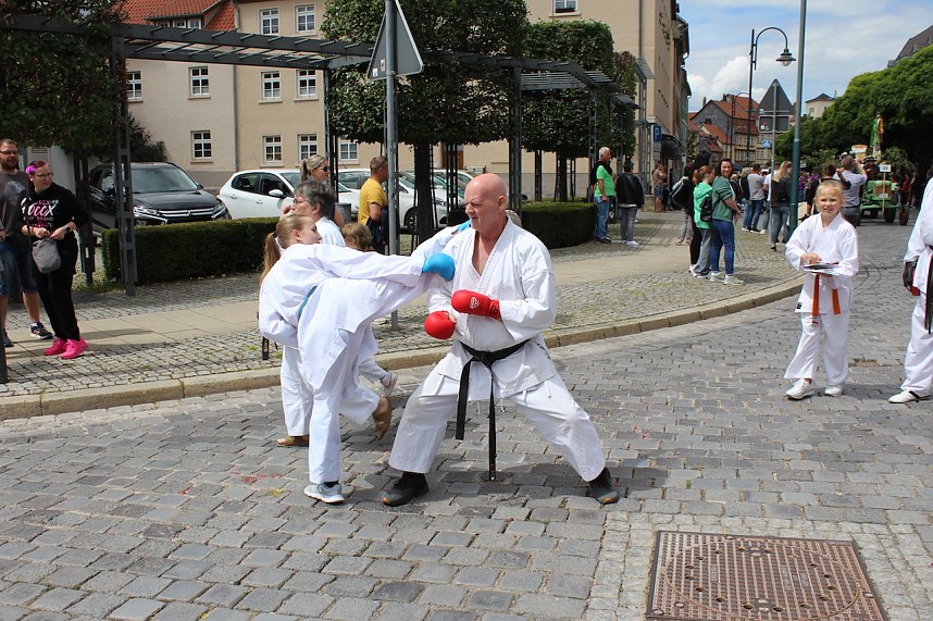 Farbenfroher Festumzug zum 211. Brunnenfest in Bad Langensalza