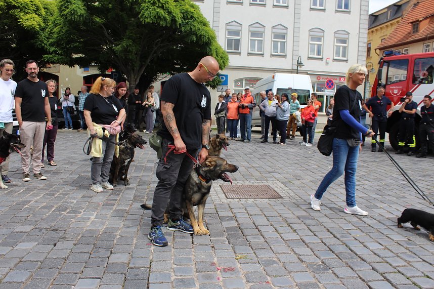 Farbenfroher Festumzug zum 211. Brunnenfest in Bad Langensalza