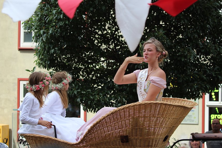 211. Brunnenfestumzug in Bad Langensalza mit vielen fr&ouml;hlichen Akteuren