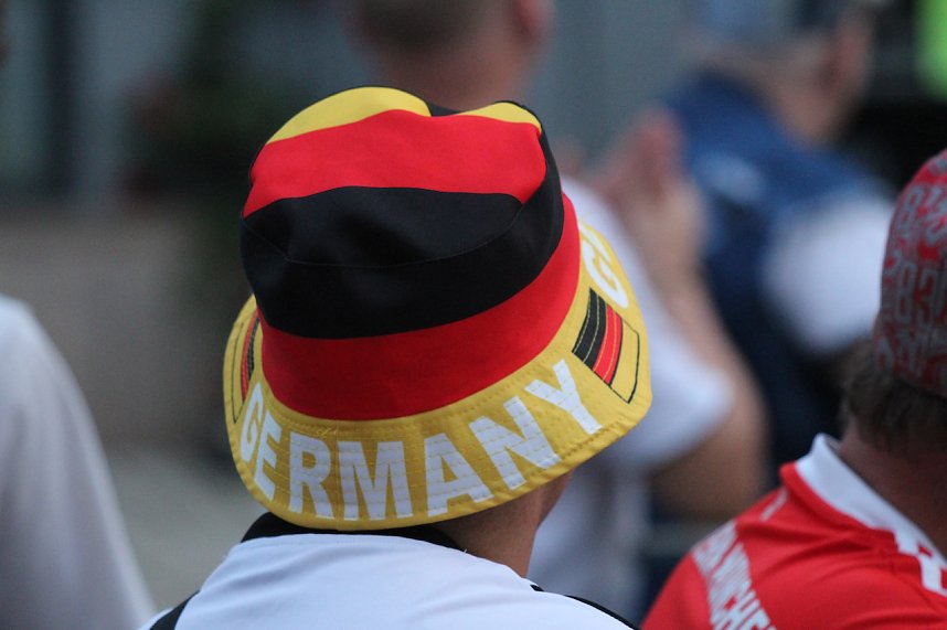 Public Viewing auf dem Neumarkt in Bad Langensalza zum Achtelfinalspiel der EM 2024 - Deutschland gegen D&auml;nemark