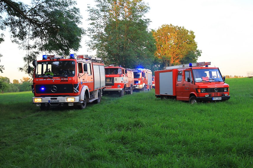 Suchaktion am Gro&szlig;enehricher Stau