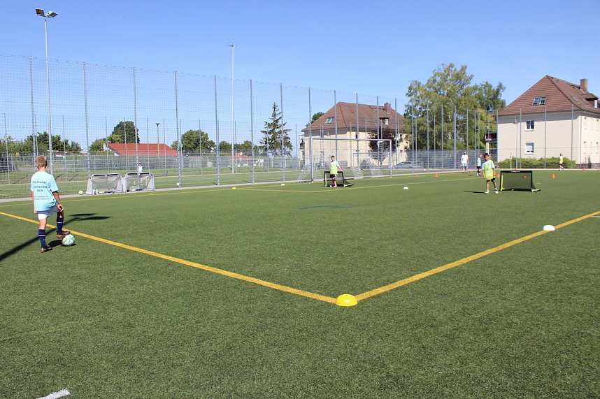 Fussball-Sommercamp im Stadion der Freundschaft in Bad Langensalza