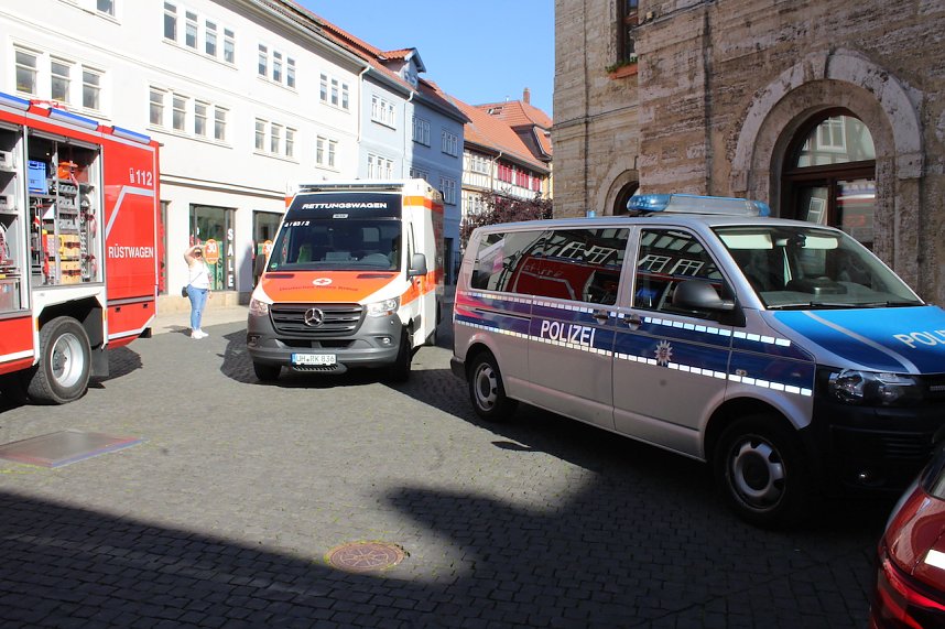 Einsatz in Bad Langensalza Innenstadt