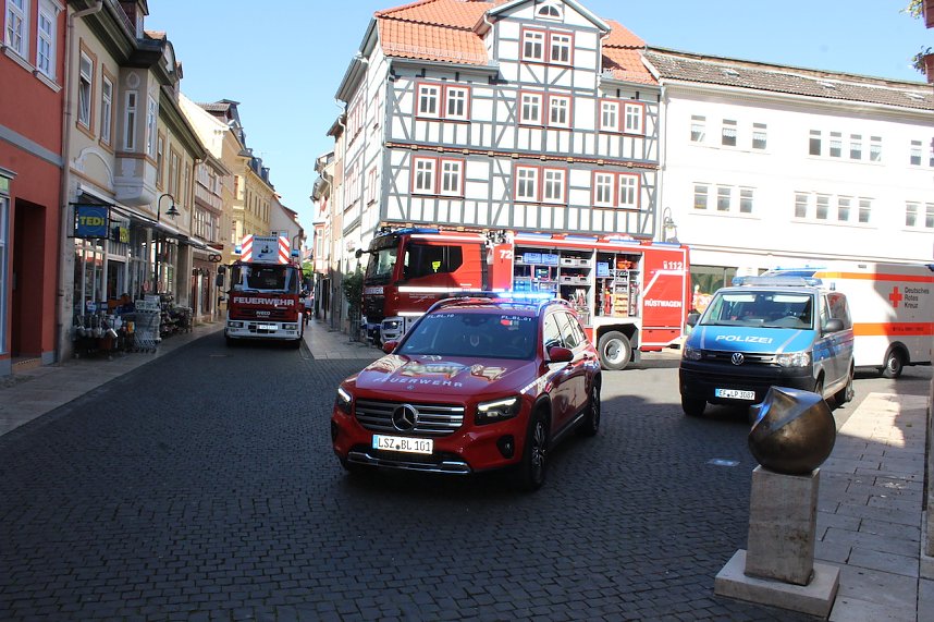 Einsatz in Bad Langensalza Innenstadt