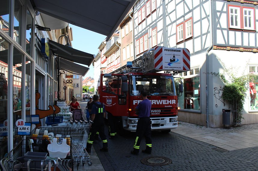 Einsatz in Bad Langensalza Innenstadt