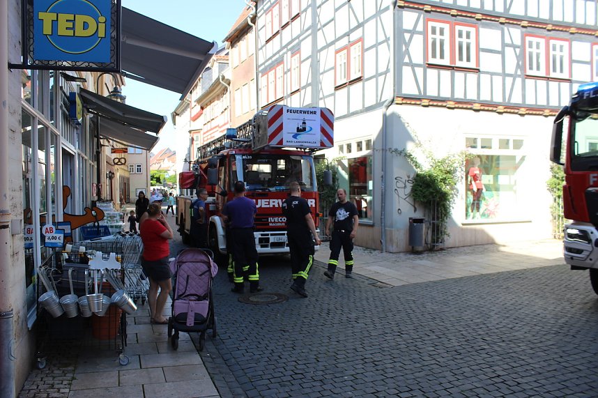 Einsatz in Bad Langensalza Innenstadt