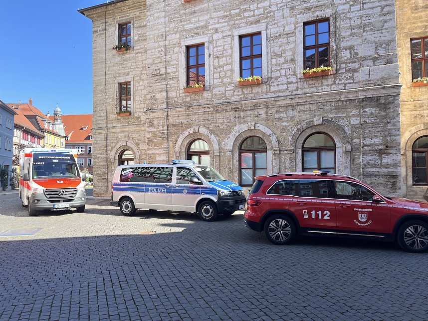 Einsatz heute Vormittag in Bad Langensalzas Innenstadt
